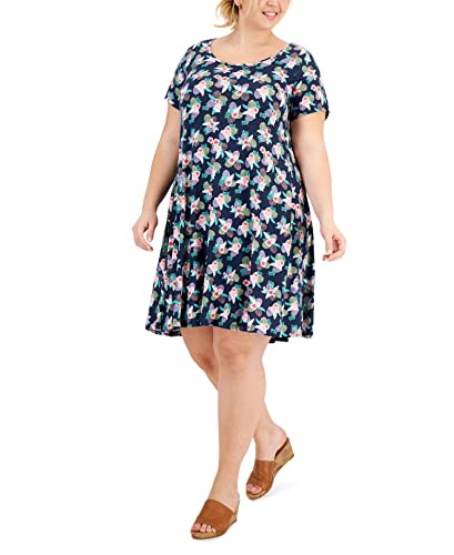 Style & Co Plus Size Printed Flip Flop Dress