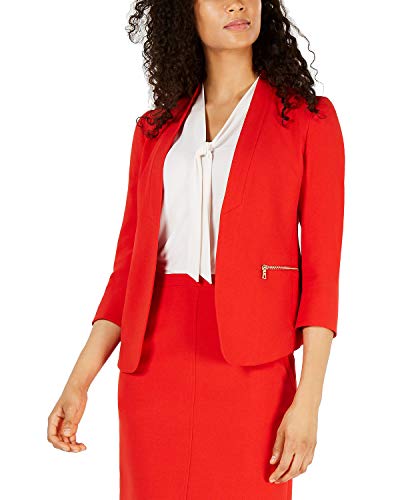 Anne Klein Crepe 3/4 Sleeve Blazer