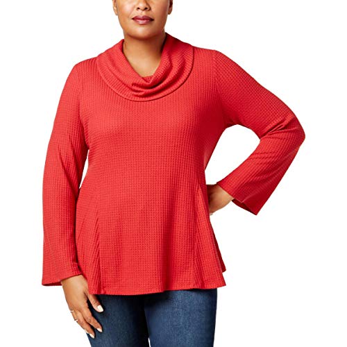 Style & Co Plus Size Cowl Neck Bell Sleeve Top