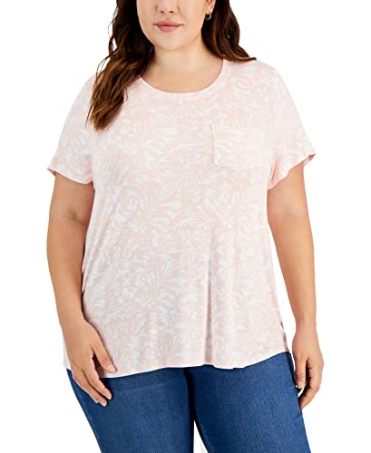 Style & Co Plus Size Draped T-Shirt