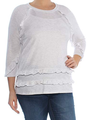 Style & Co Ruffled Raglan Top