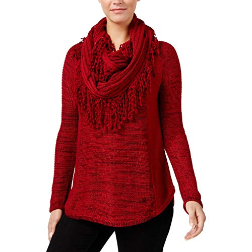 Style & Co Removable Scarf Sweater