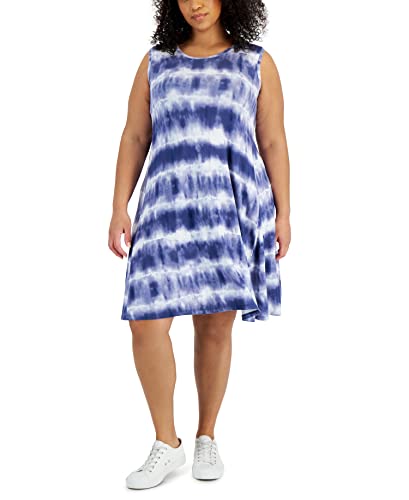 Style & Co Plus Size Tie Dyed Flip Flop Dress
