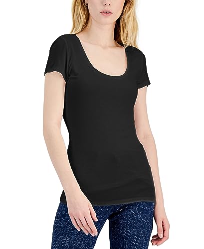 INC International Concepts Womens Scoop Neck T-Shirt
