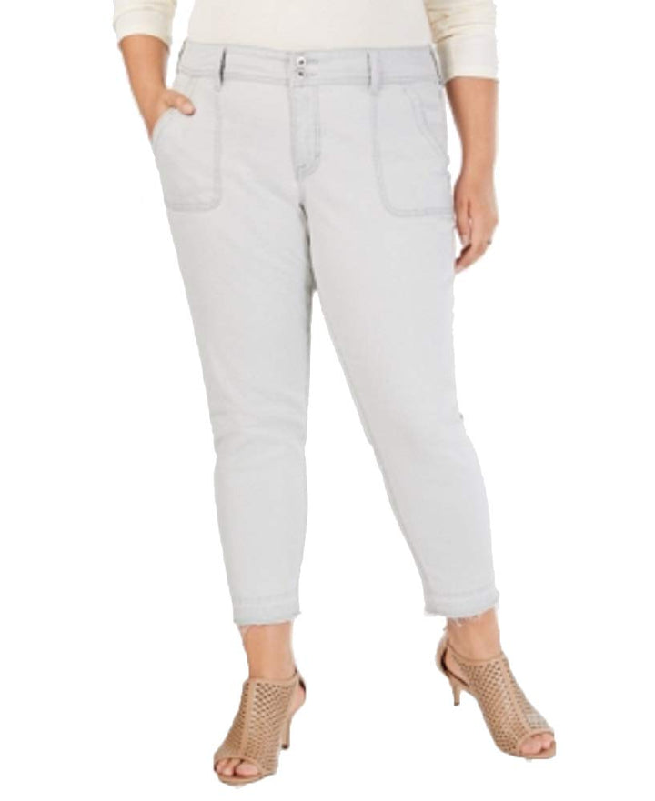 Style & Co Plus Size Raw Hem Skinny Pants