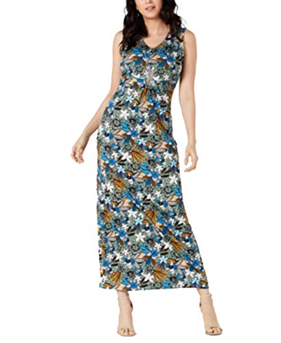 Petite Sleeveless V-Neck Maxi Dress