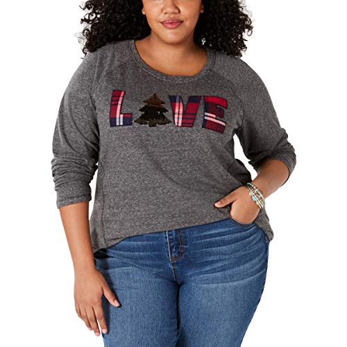 Style & Co Plus Size Love Graphic Sweatshirt