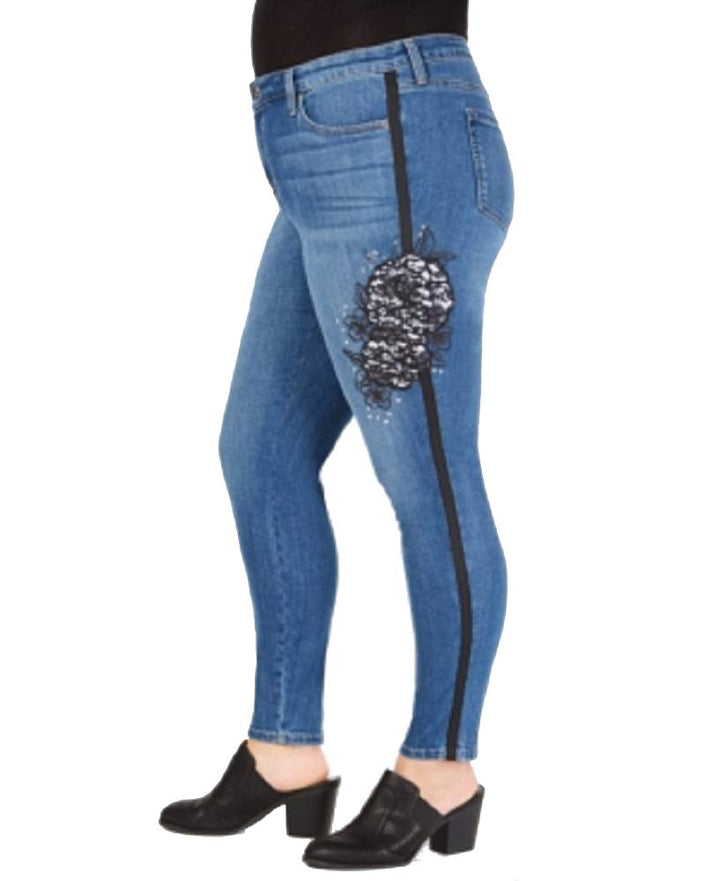Style & Co Plus Size Lacy Rose Skinny Jeans