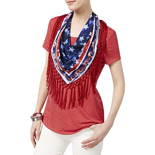 Style & Co T-Shirt With Detachable Scarf