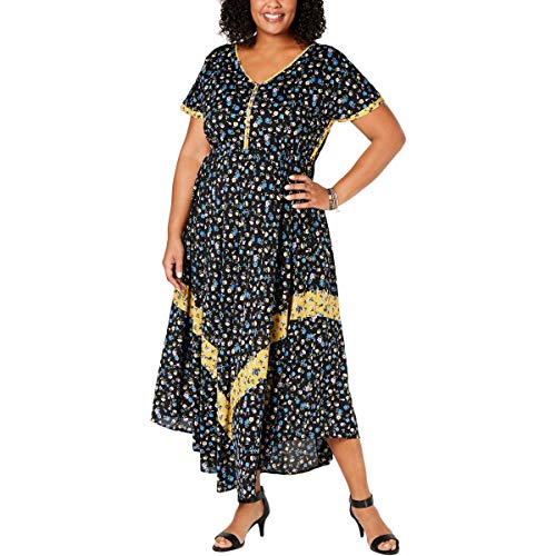 Style & Co Plus Size Floral Print Maxi Dress