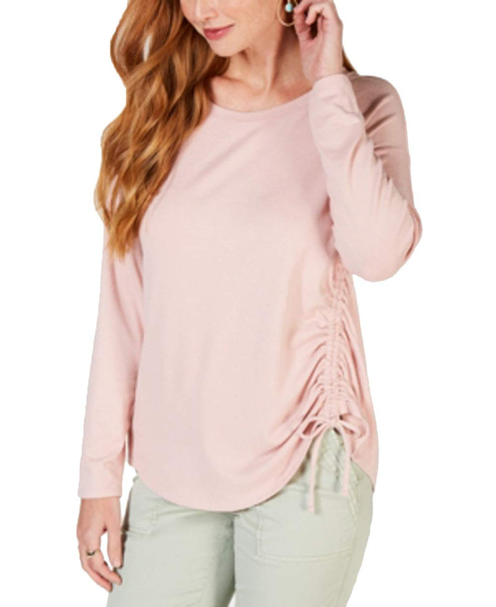 Style & Co Ruched Tie Detail Top