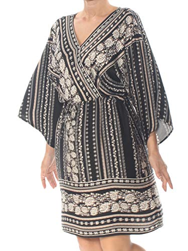 Style & Co Printed V Neck Dress