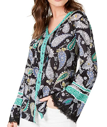 Style & Co Printed Flare Sleeve Top