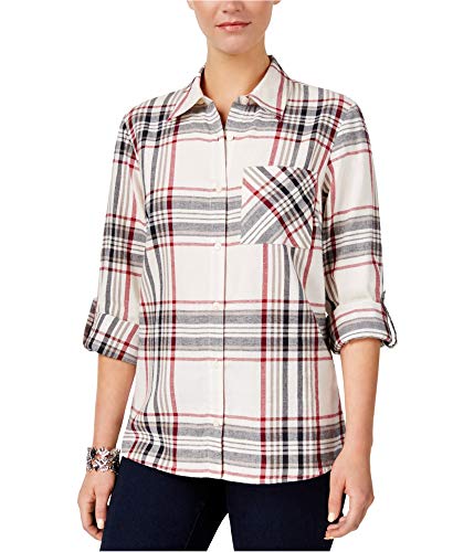 Style & Co Plaid One Pocket Shirt