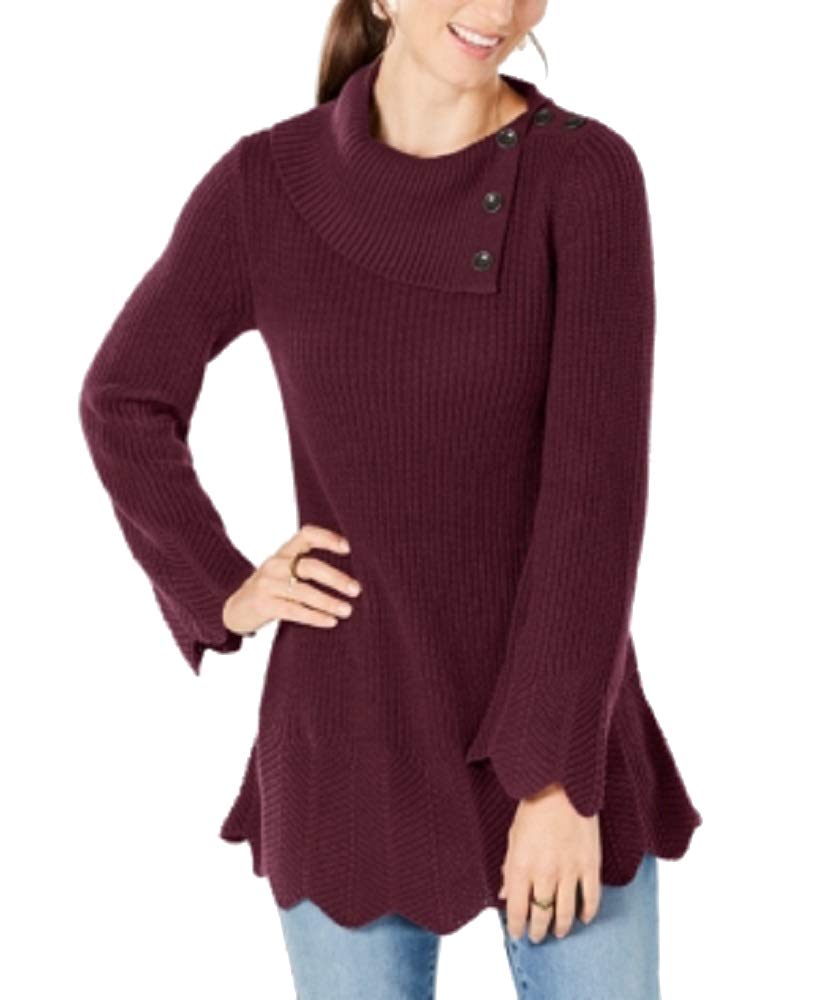 Style & Co Scallop Edge Sweater