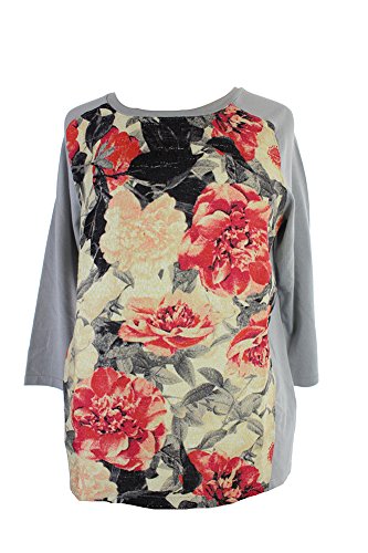 Style & Co Plus Size Printed Lantern Sleeve Empire Waist Dress