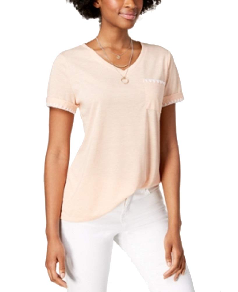 Style & Co Whip Stitch Pocket T-Shirt