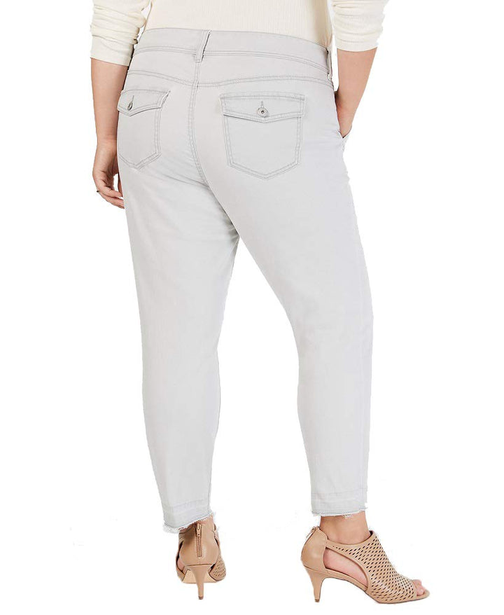 Style & Co Plus Size Raw Hem Skinny Pants