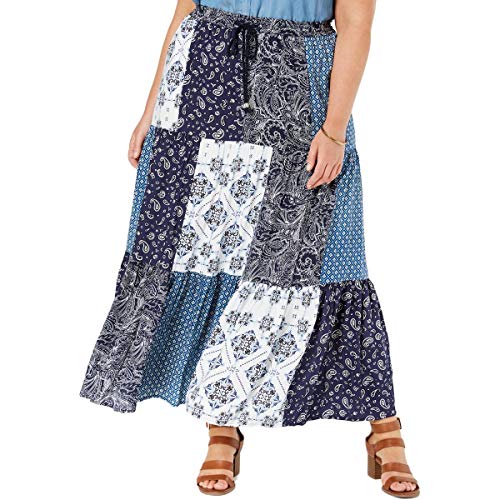 Style & Co Plus Size Bandana Maxi Skirt