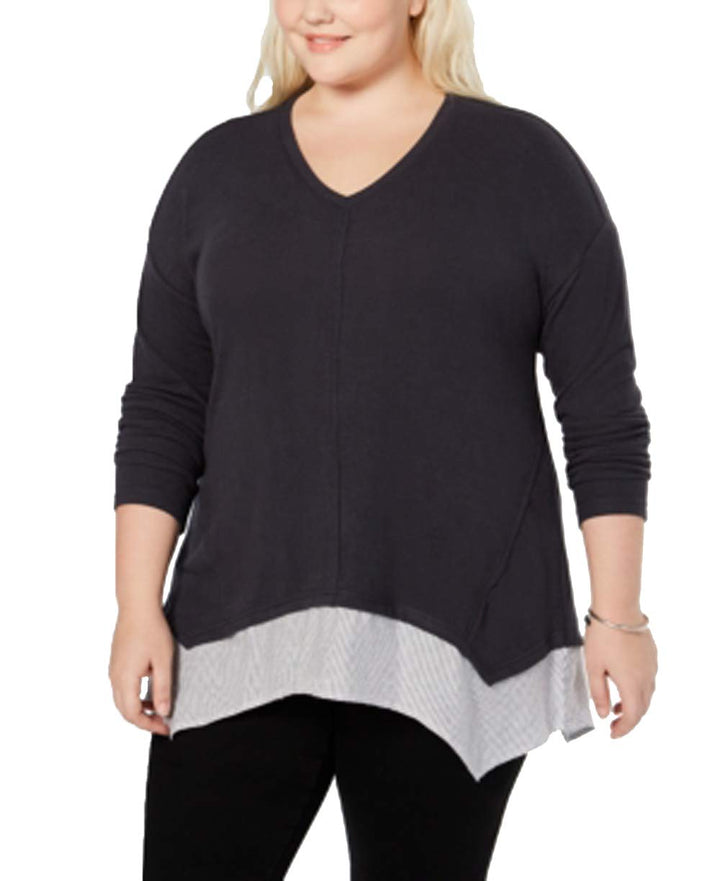 Style & Co Plus Size Layered Look Top