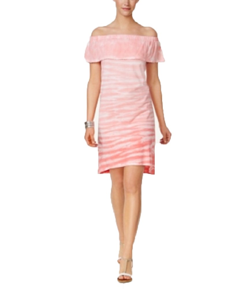 Style & Co Tie Dyed Ruffled Dress