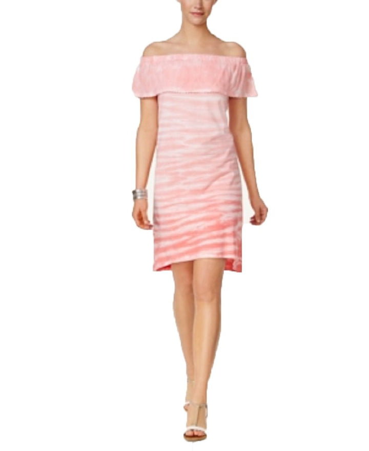 Style & Co Tie Dyed Ruffled Dress