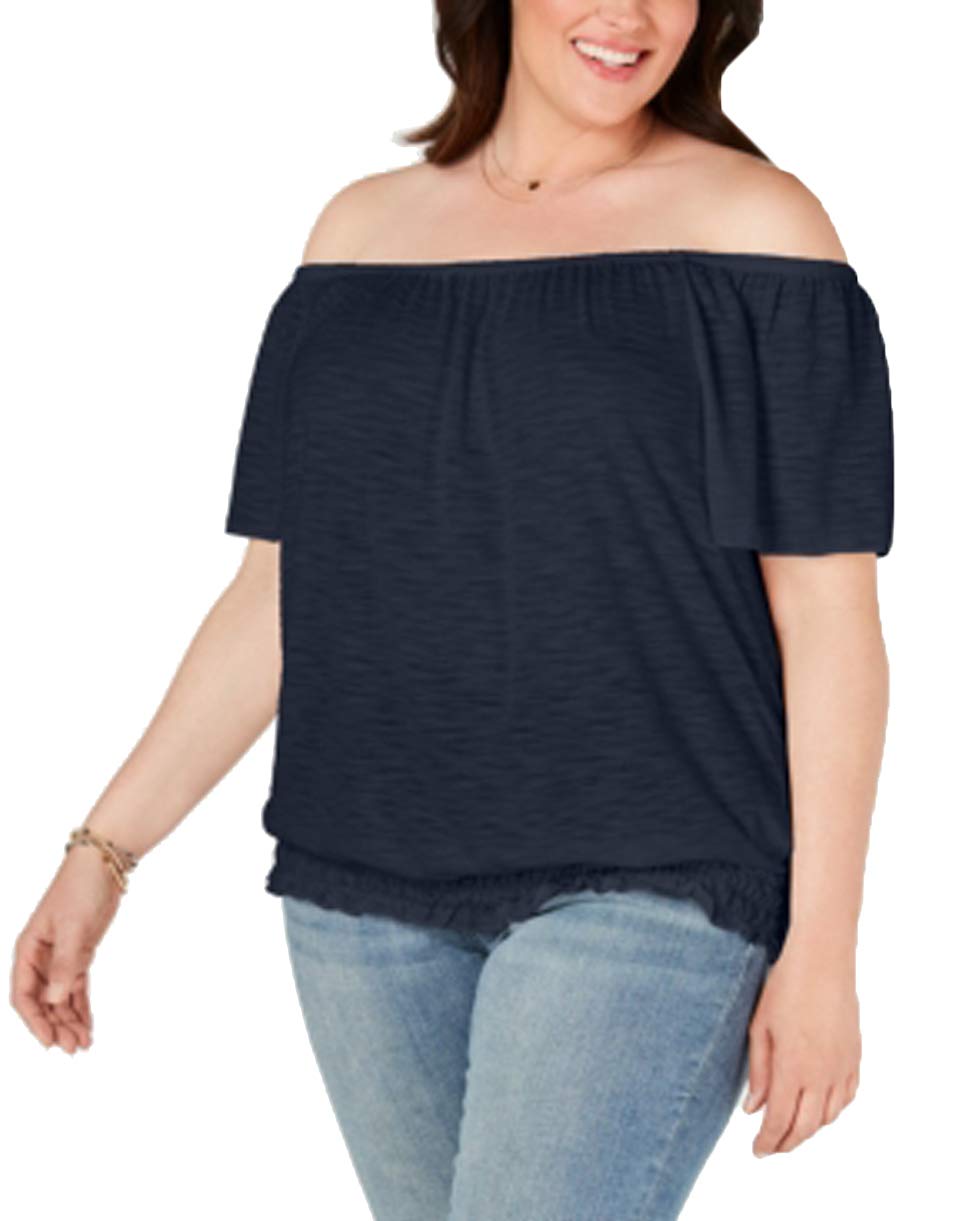Style & Co Plus Size Off The Shoulder Top