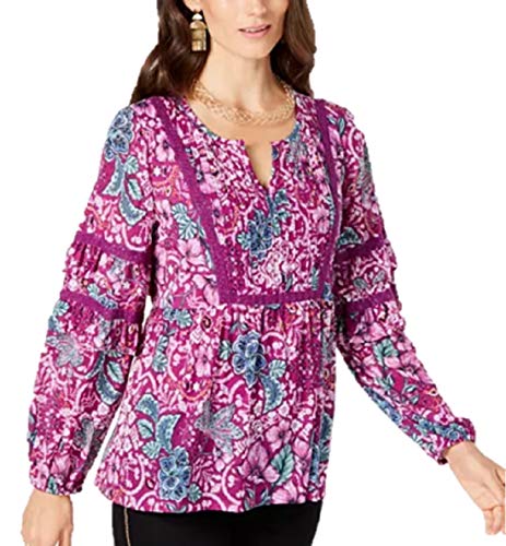 Style & Co Pleated Ruffled Top