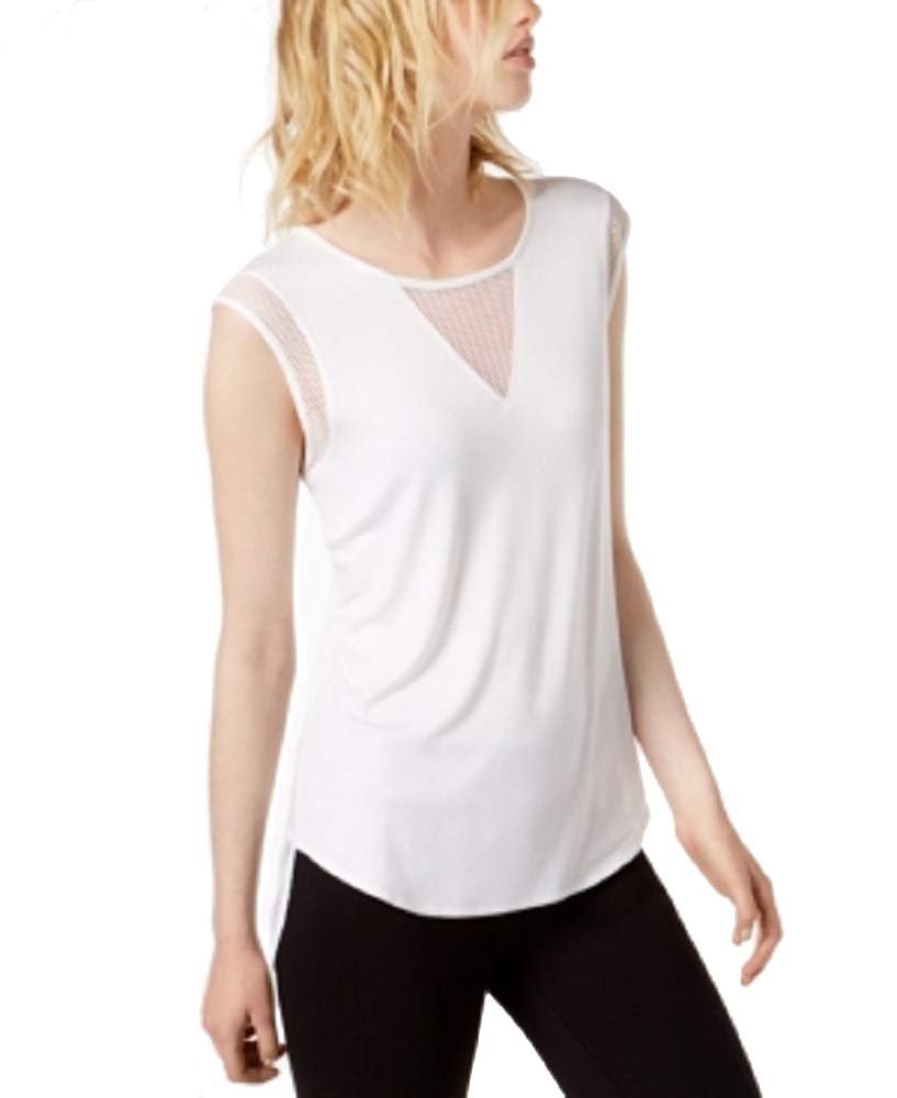 Bar III Mesh Inset T-Shirt