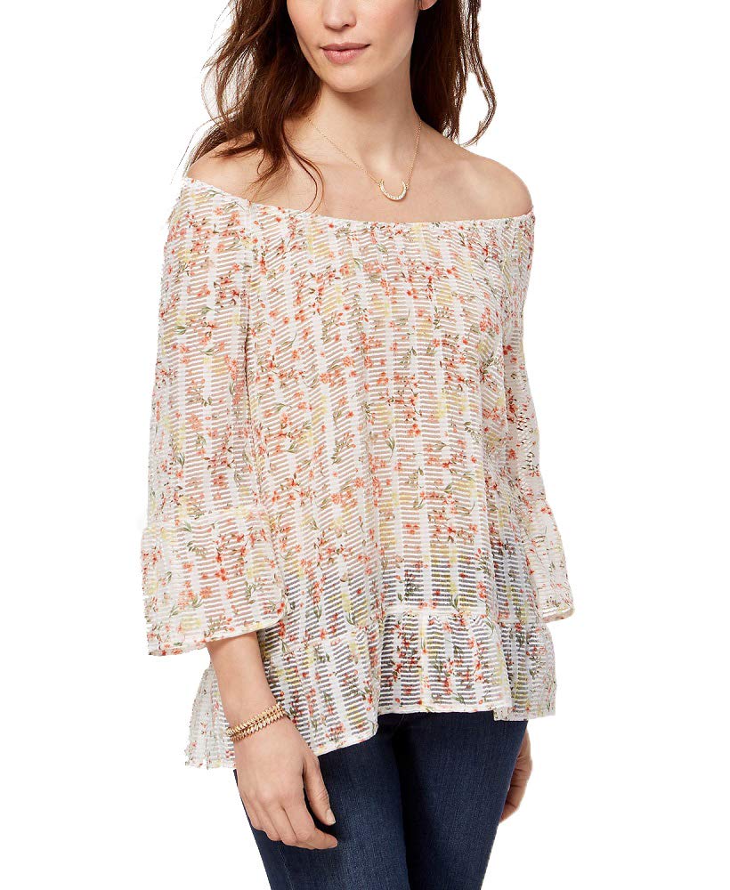 Style & Co Ruffled Off The Shoulder Top