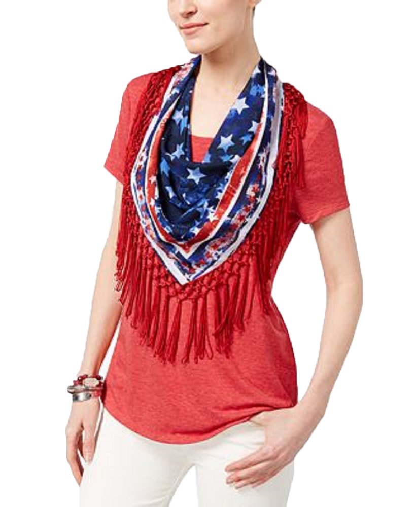 Style & Co T-Shirt With Detachable Scarf