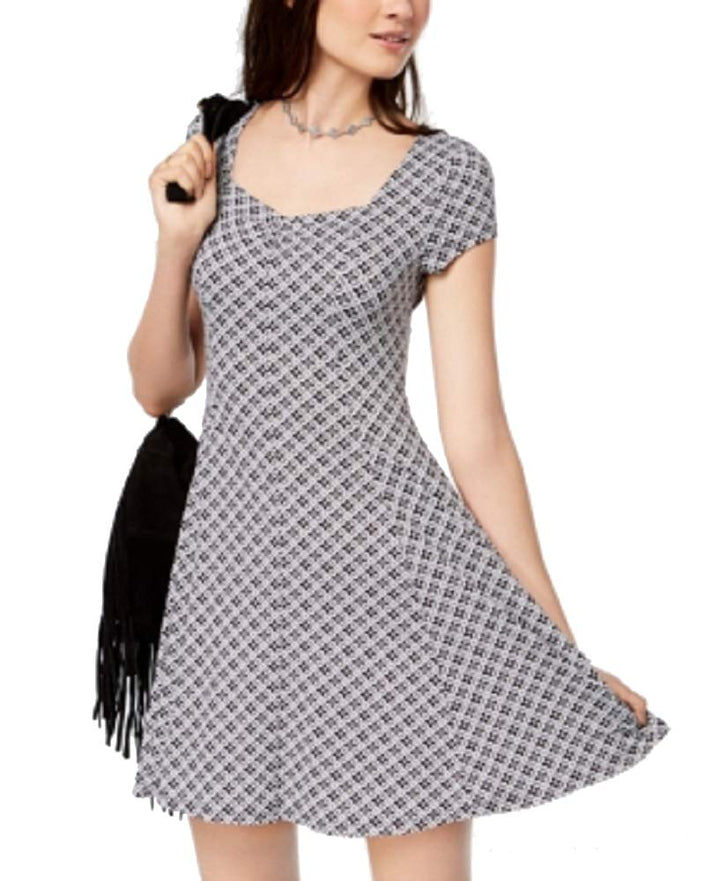 Be Bop Juniors Printed Fit Flare Dress