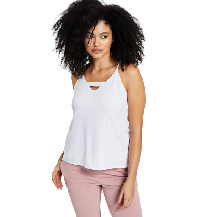 Bar III Zip Back Halter Top