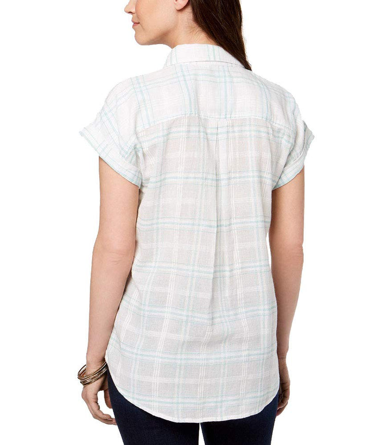 Style & Co Plaid Cotton Shirt