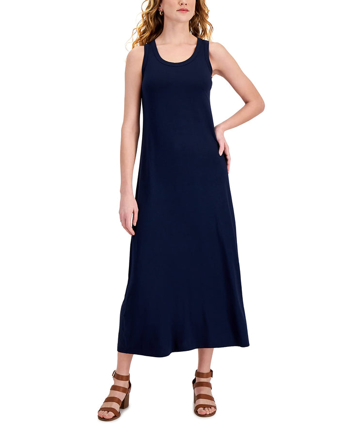 Style & Co Solid Maxi Knit Dress