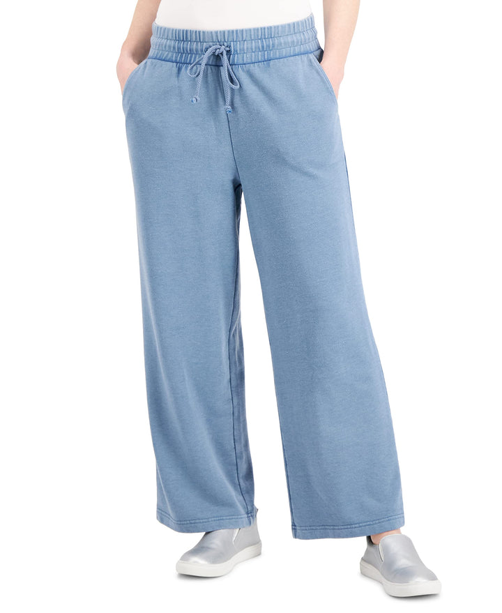 Style & Co Plus Size Solid Wide Leg Sweatpants