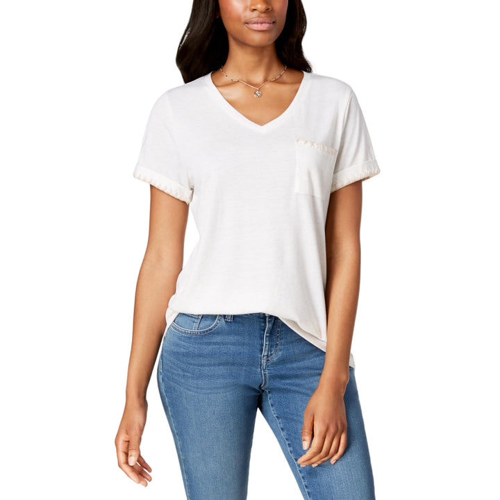 Style & Co Whip Stitch Pocket T-Shirt