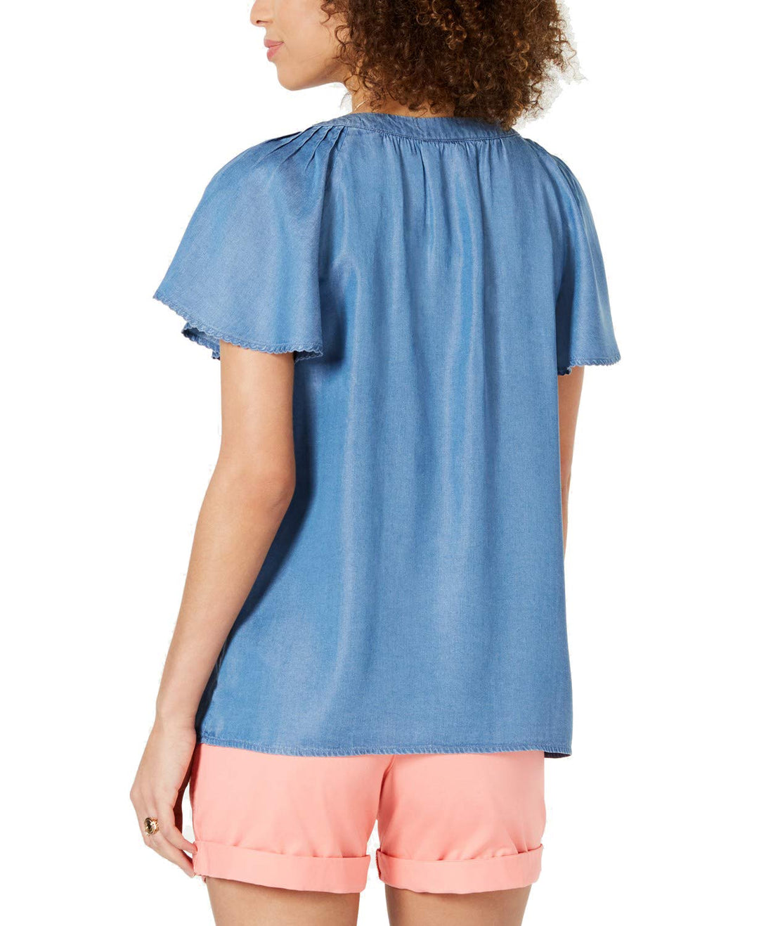 Style & Co Pleated Soft Top