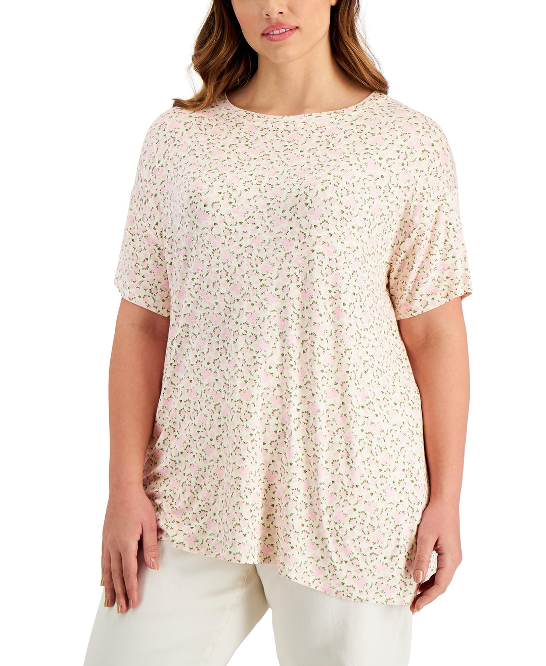 Style & Co Plus Size Printed Top