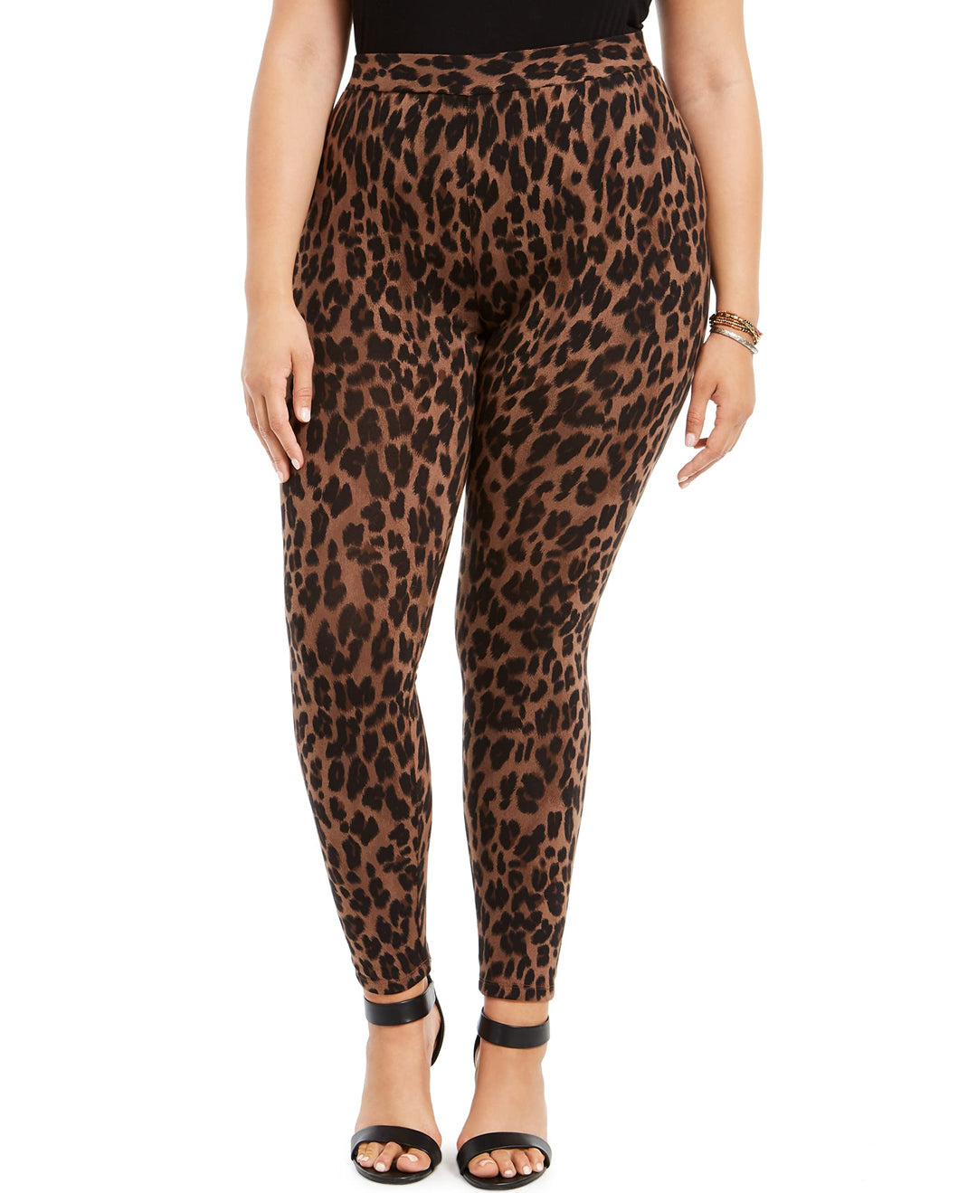 Style & Co Plus Size Basic Printed Leggings