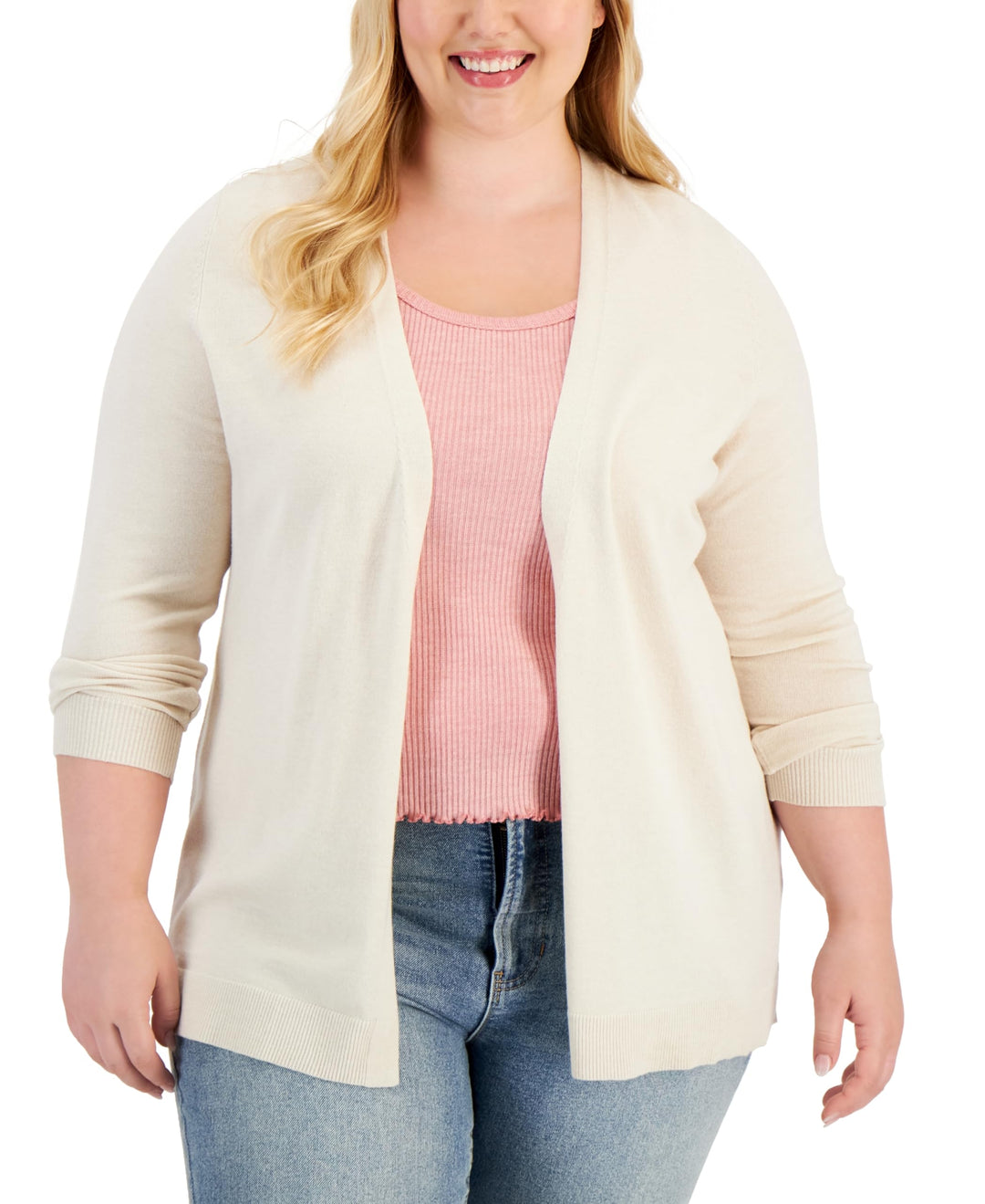 Style & Co Plus Size Open Front Cardigan