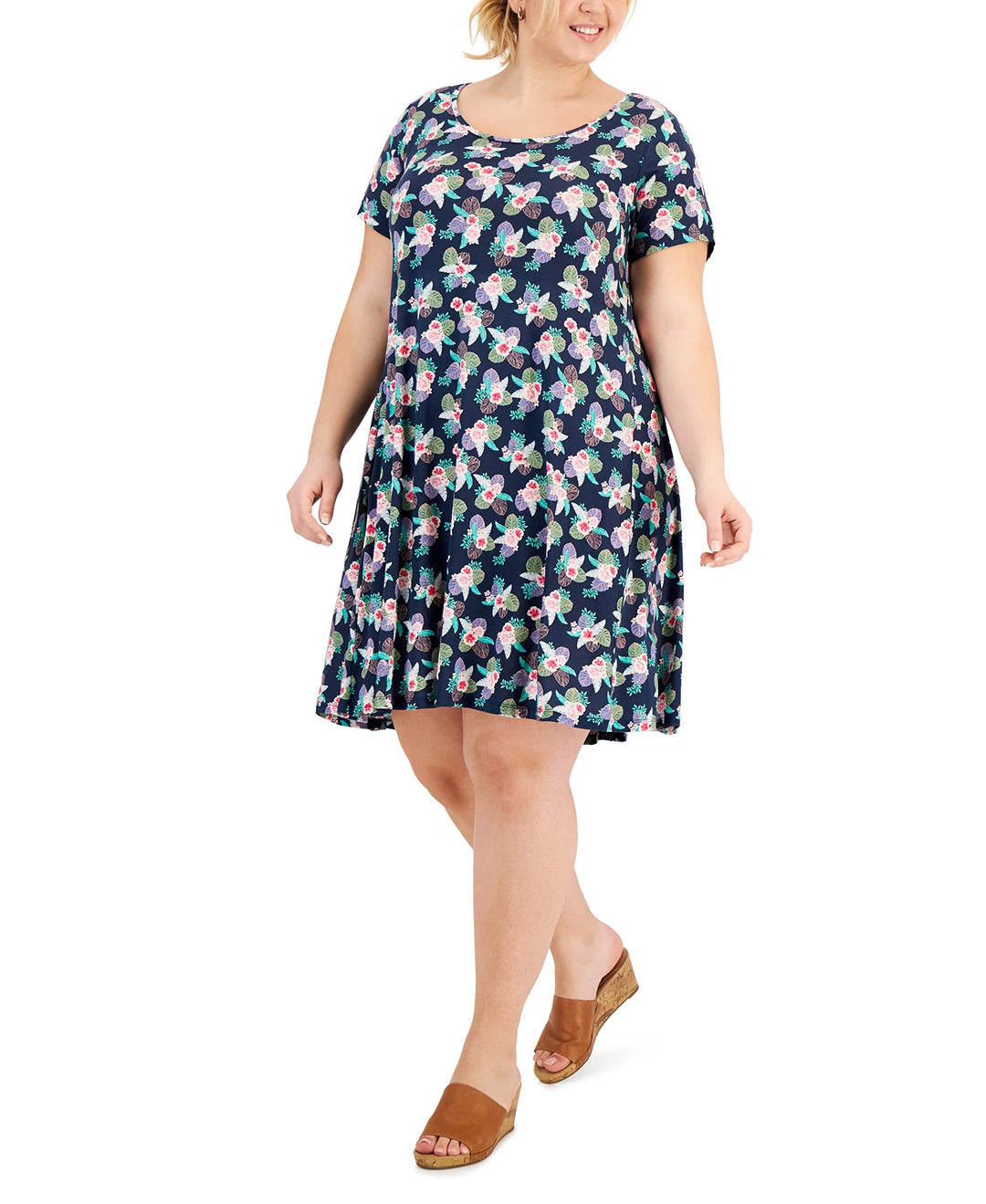 Style & Co Plus Size Printed Flip Flop Dress