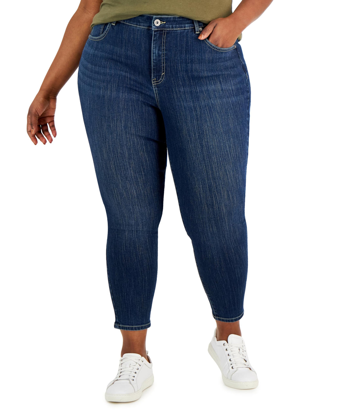 Style & Co Plus Size High Rise Skinny Ankle Jeans
