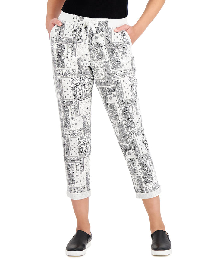 Style & Co Printed Cuffed Pants