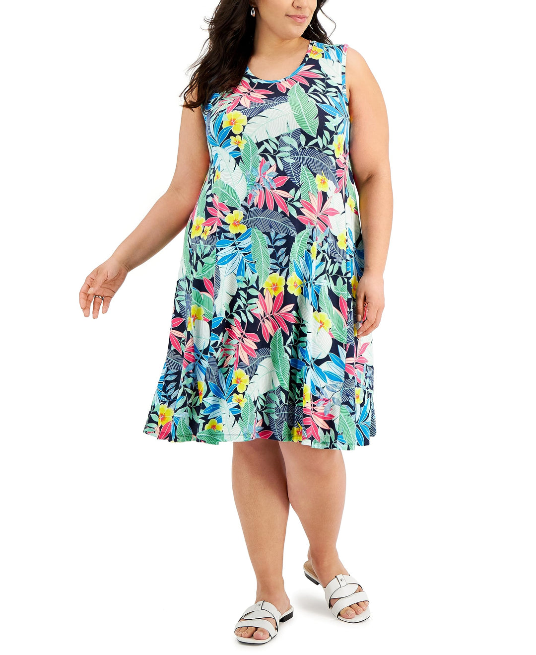Style & Co Plus Size Printed Flop Dress