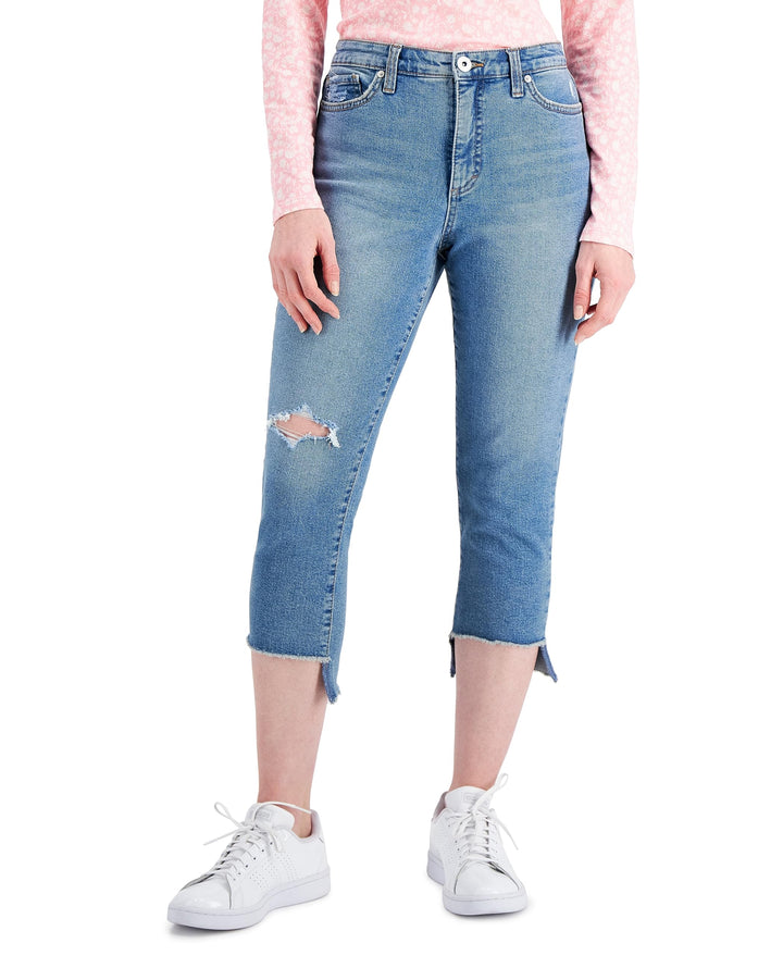 Style & Co Ripped Cropped Jeans