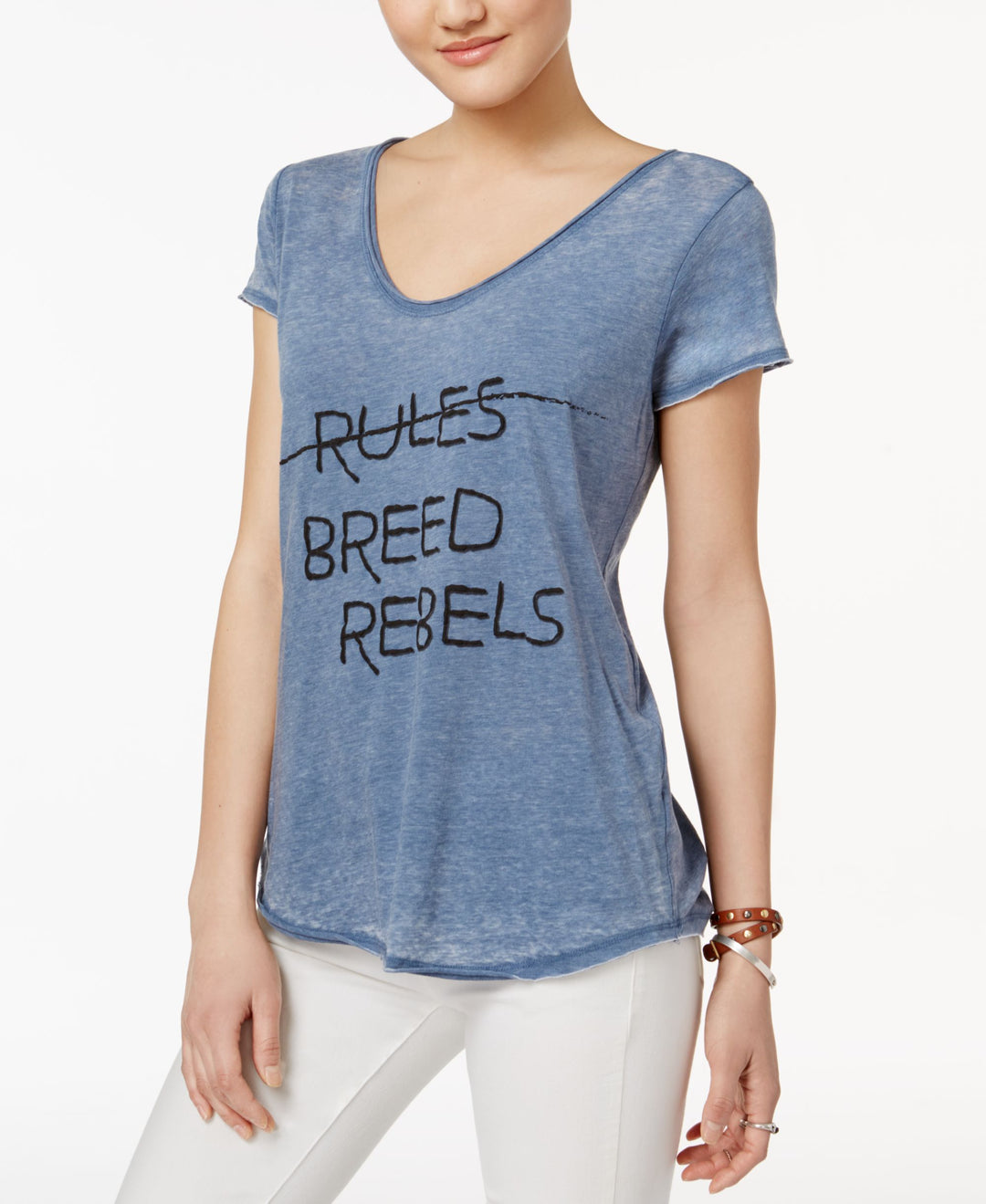 William Rast Stardust Burnout Graphic T-Shirt