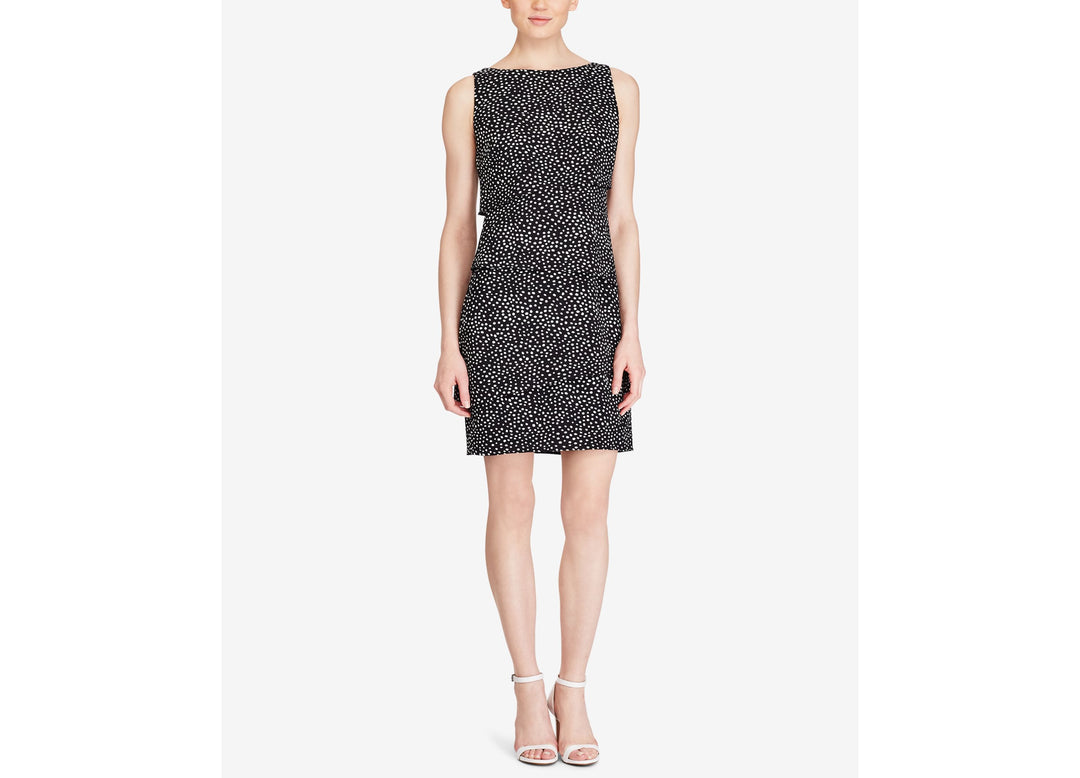 American Living Tiered Crepe Dot Dress