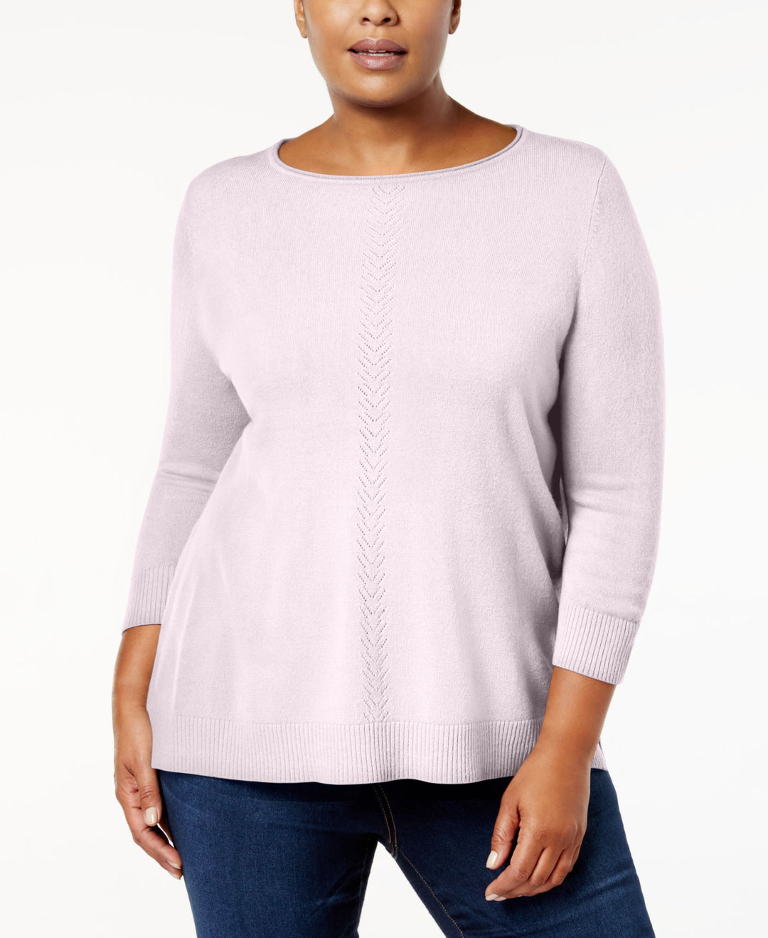 Karen Scott Plus Size Luxsoft Rolled Neck Sweater