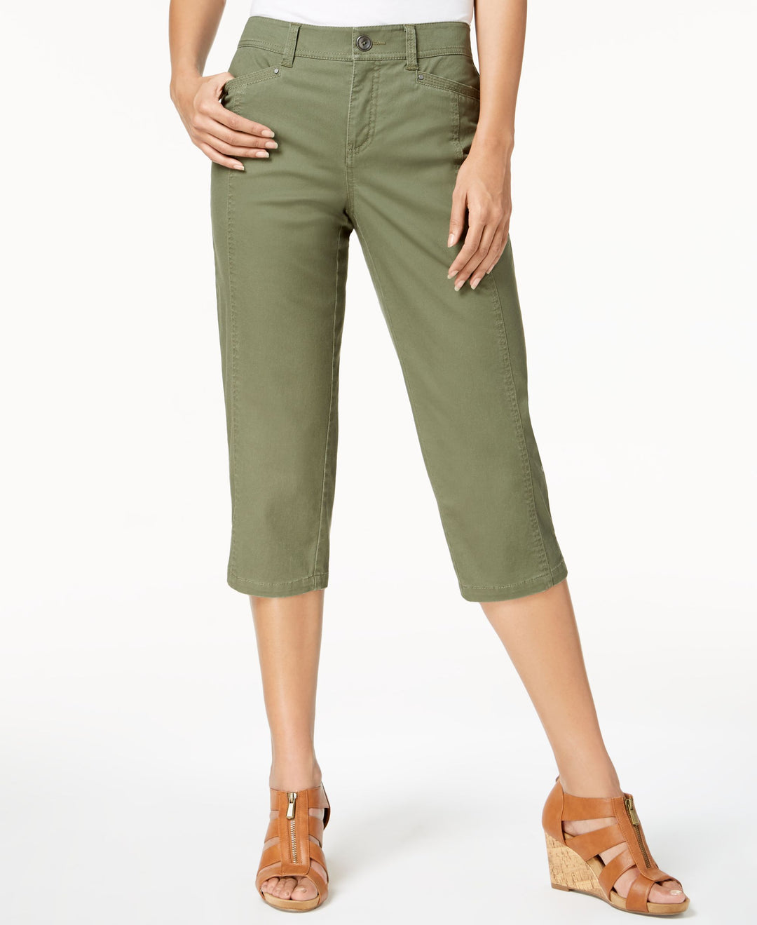 Style & Co Split Hem Capri Pants